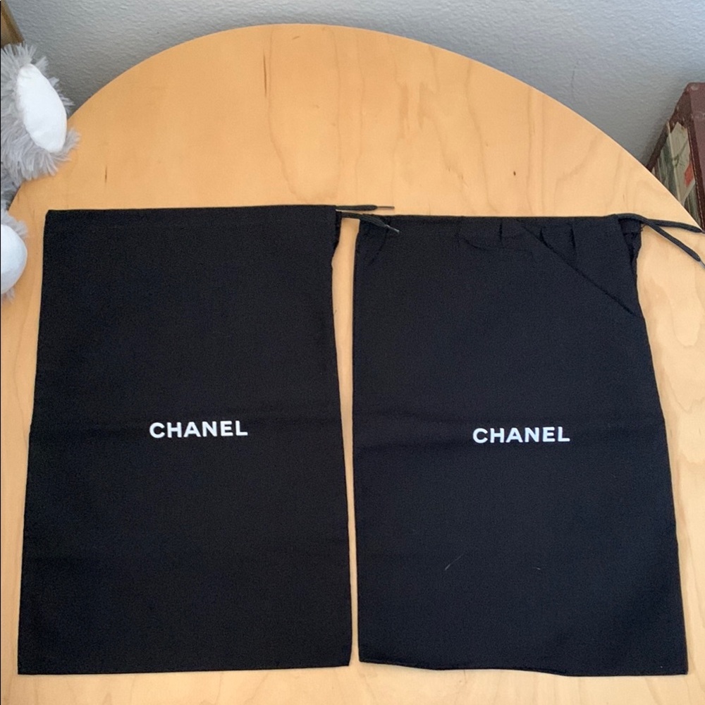 CHANEL Black Logo Dust Bags